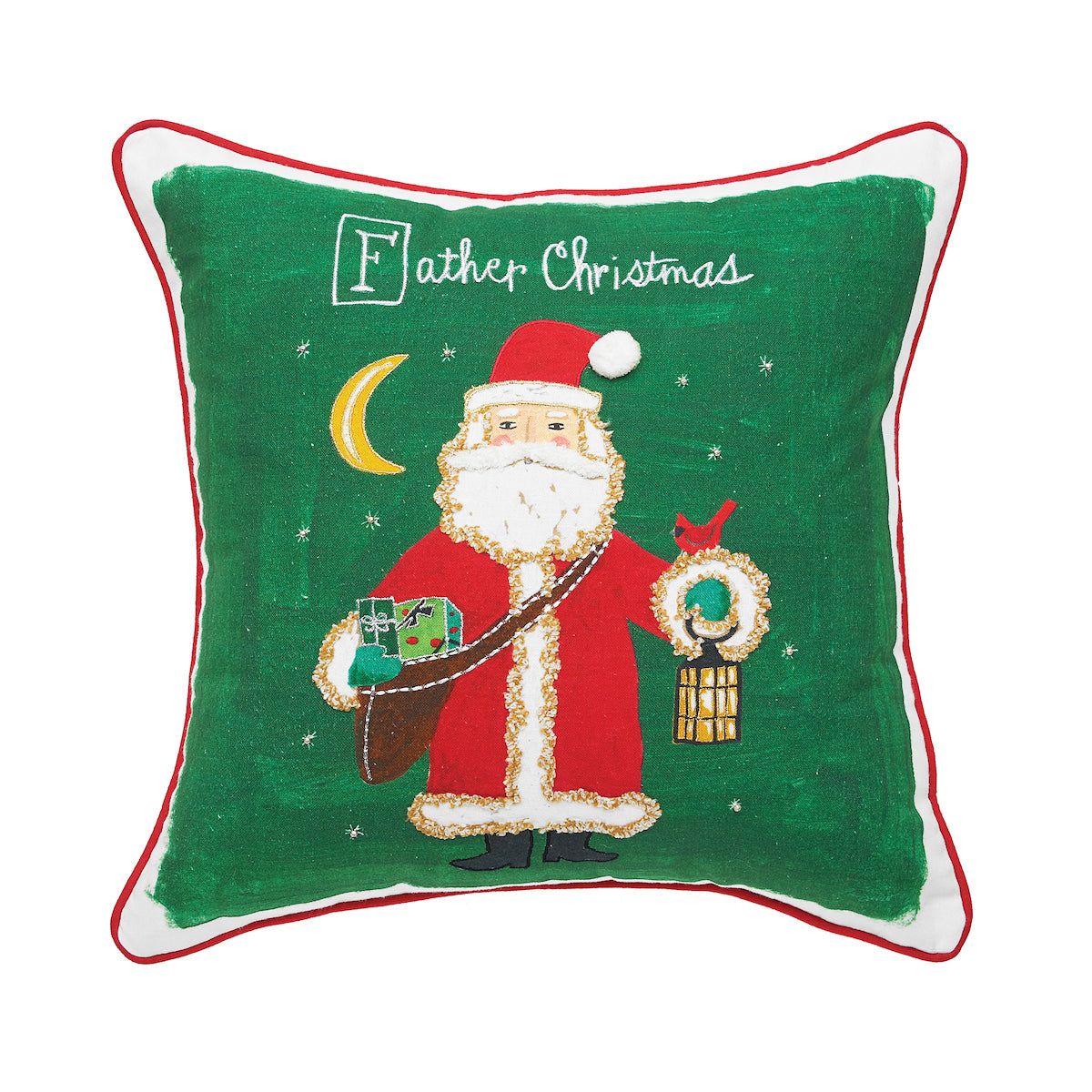 Father Christmas Alphabet Pillow