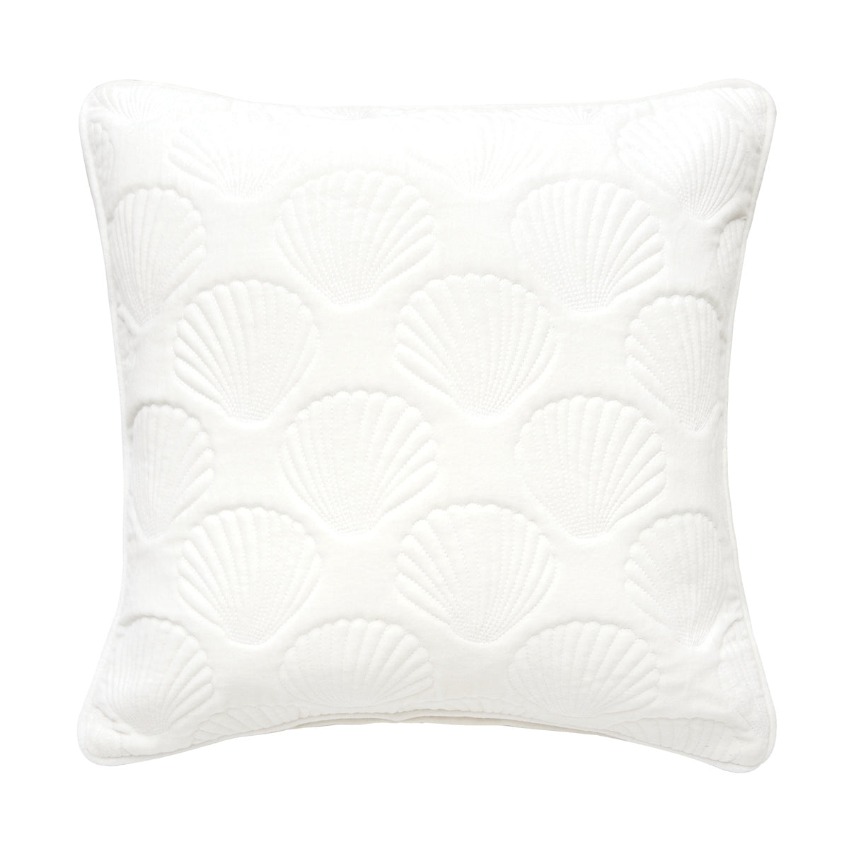 Shells White Velvet Pillow – Plum & Post