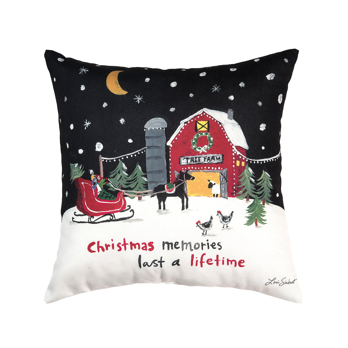 Christmas Memories Indoor Outdoor Pillow