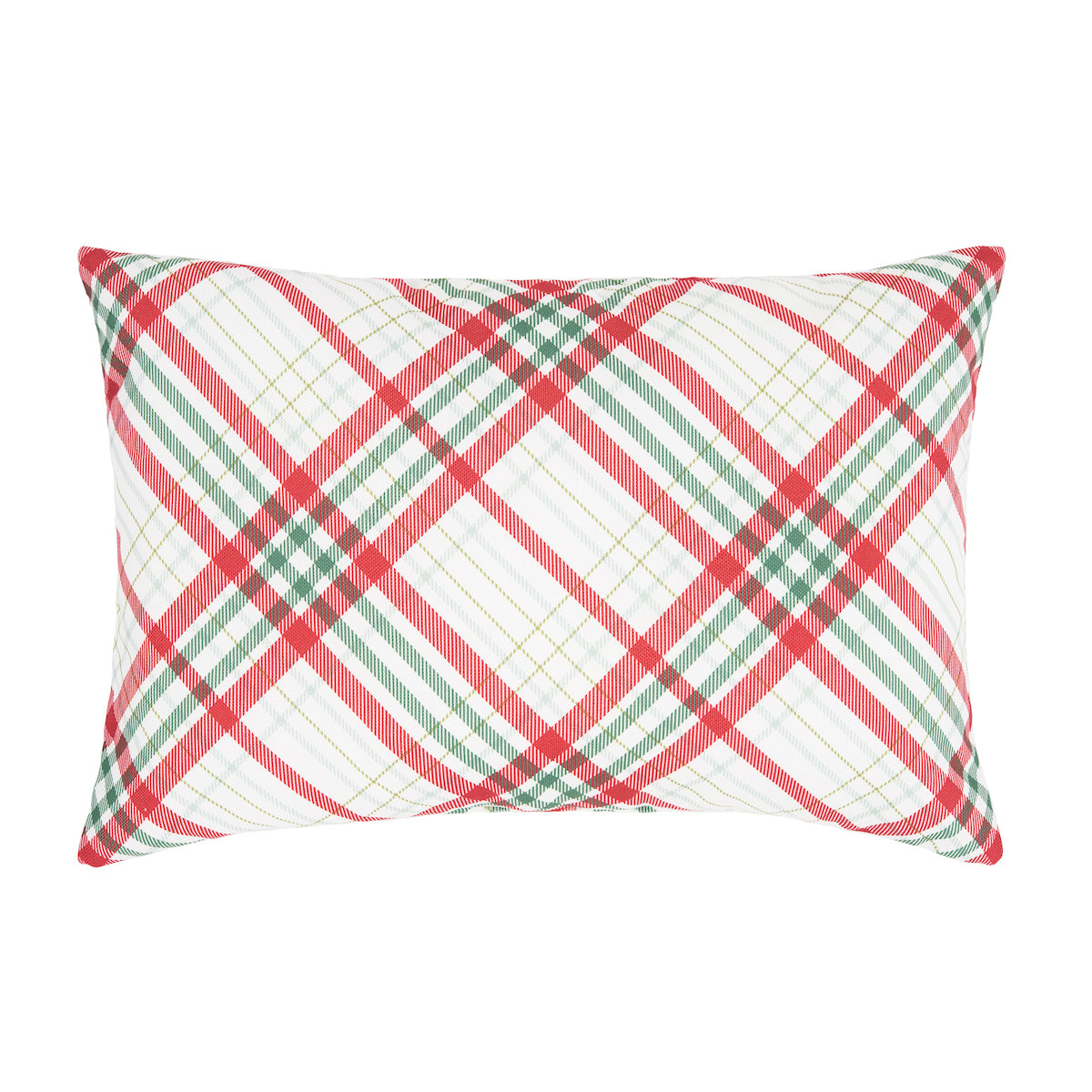 Holiday Plaid Indoor Outdoor Pillow