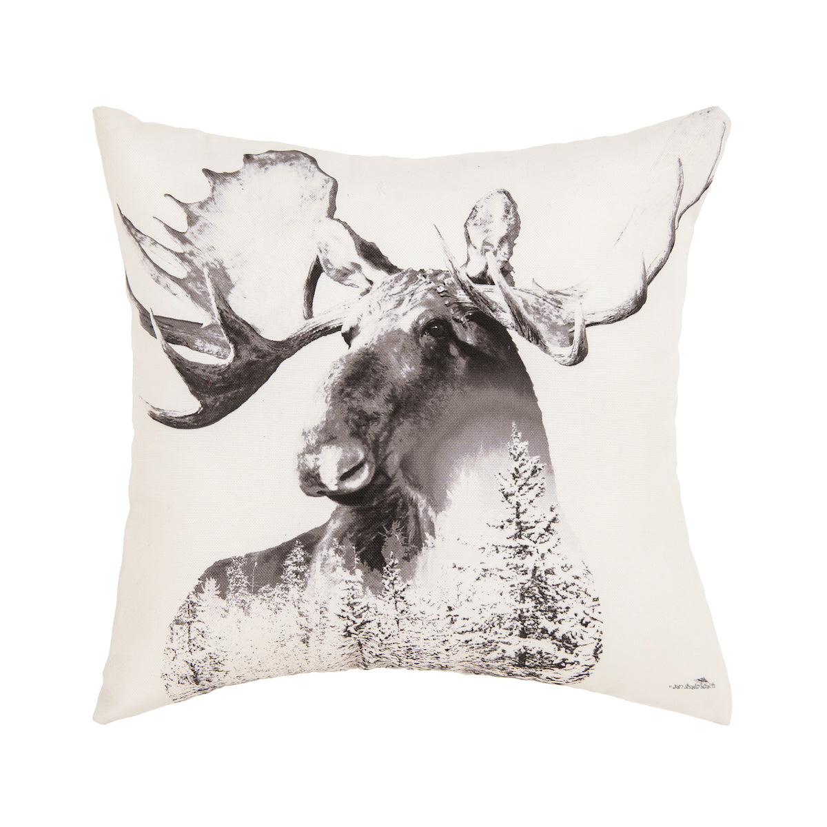 Moose Forest Pillow