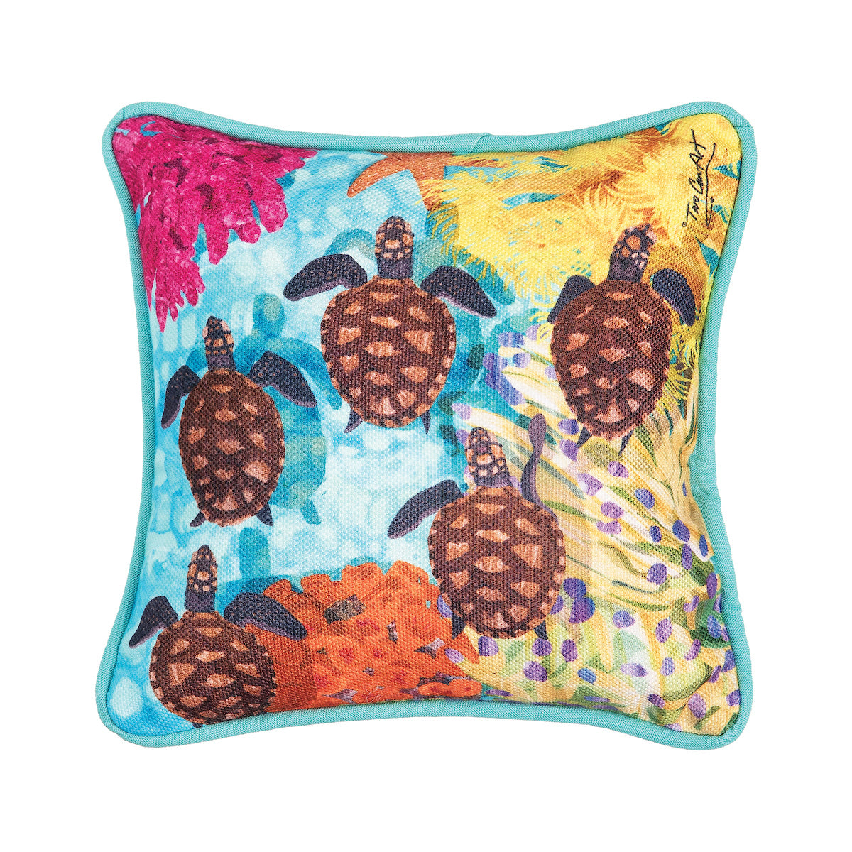 Baby Turtles Mini Pillow