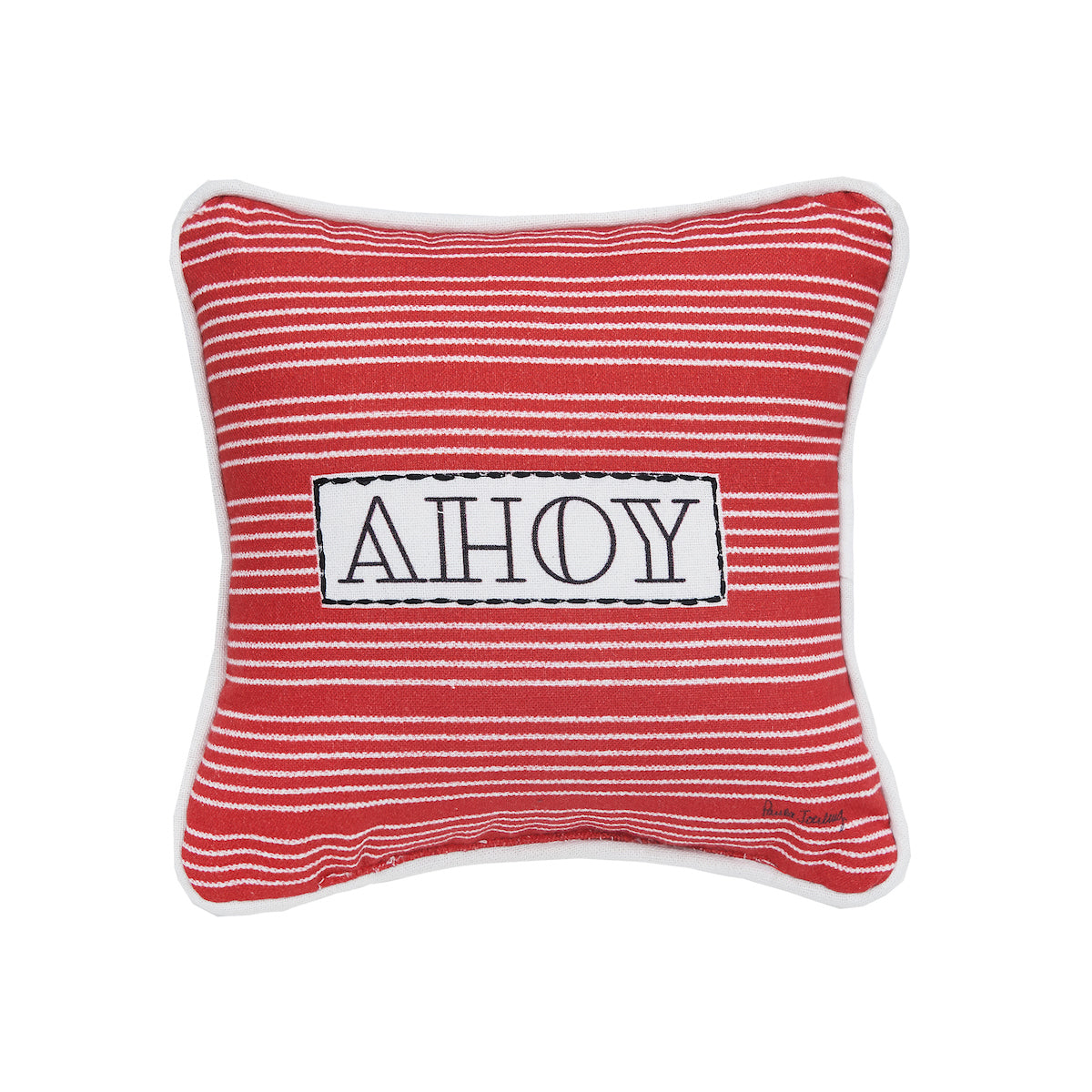 Ahoy Stripe Mini Pillow