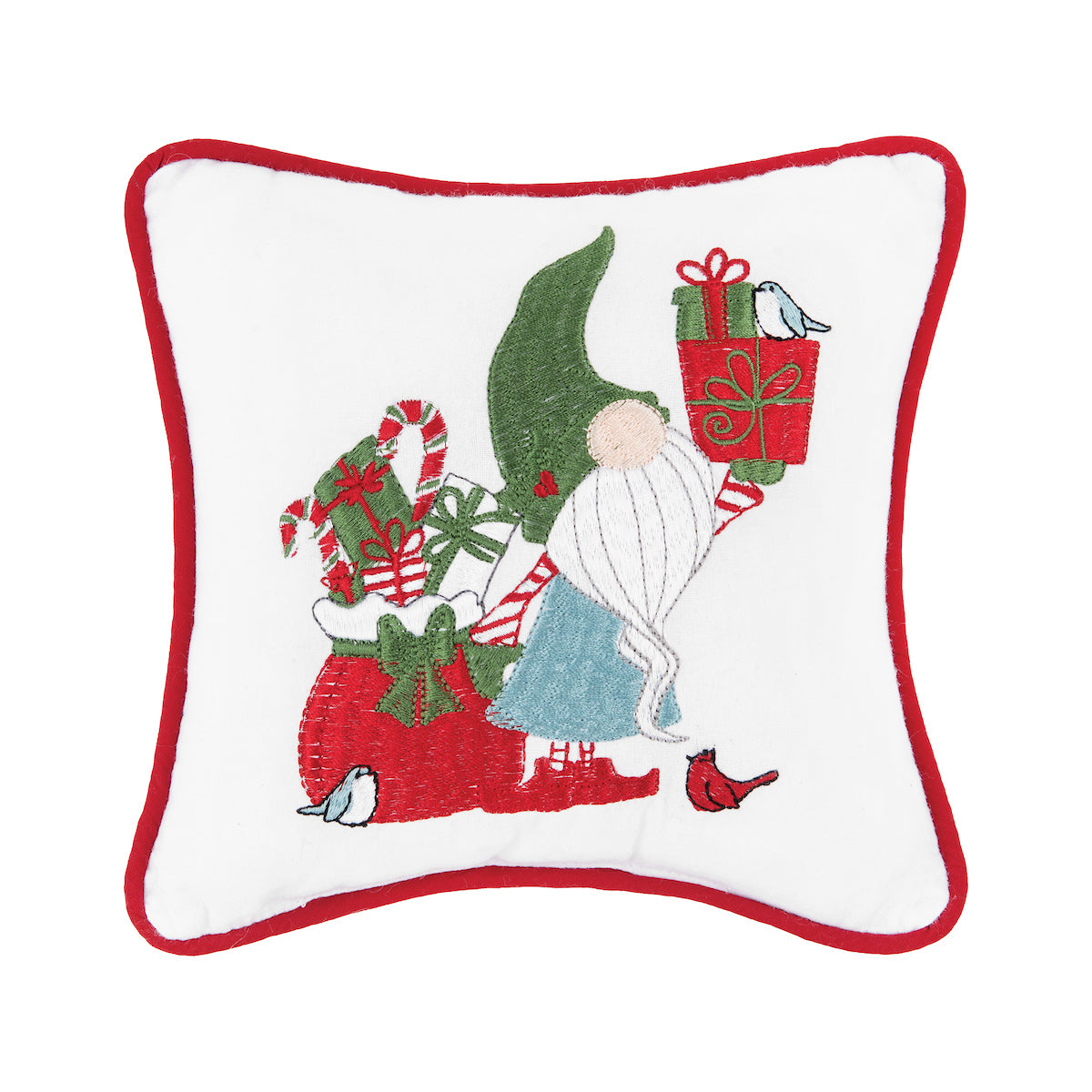 Gnome Presents Mini Pillow
