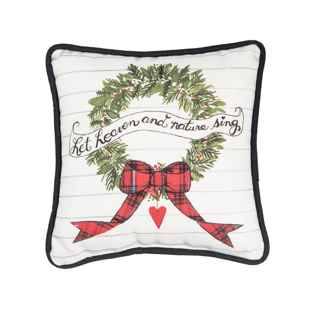Let Heaven Sing Wreath Mini Pillow