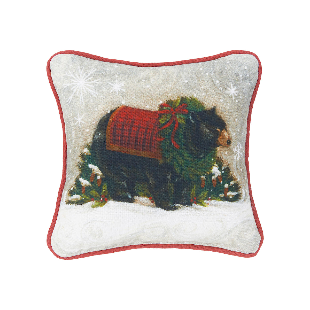 Woodland Bear Mini Pillow