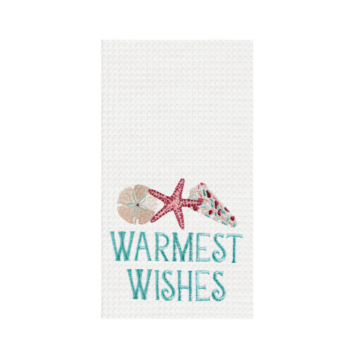 Warmest Wishes Waffle Weave Kitchen Towel