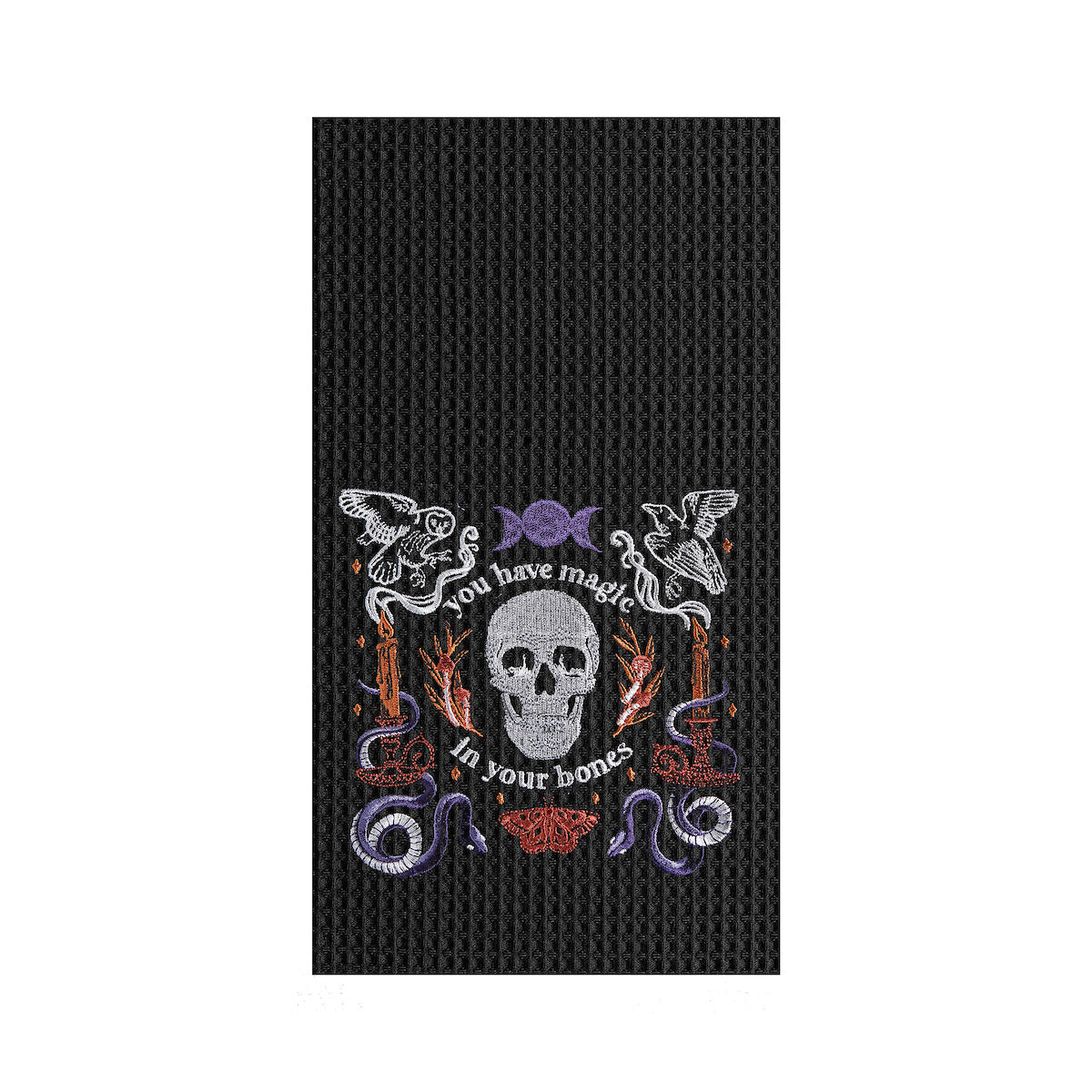 Magic In Your Bones Waffle Weave Kitchen Towel