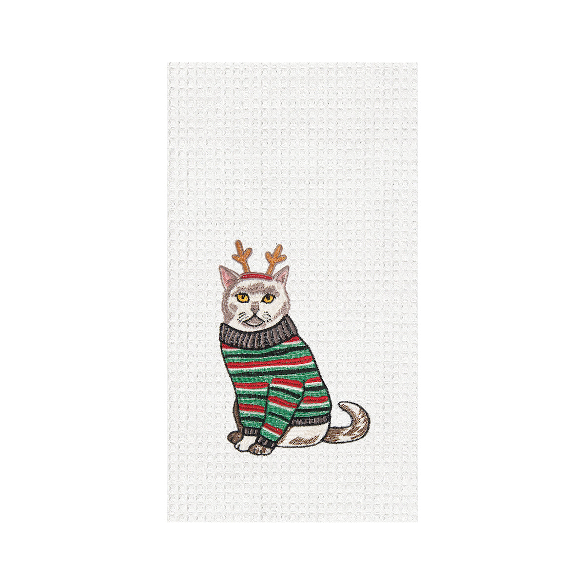 Reindeer Cat Kitchen Towel