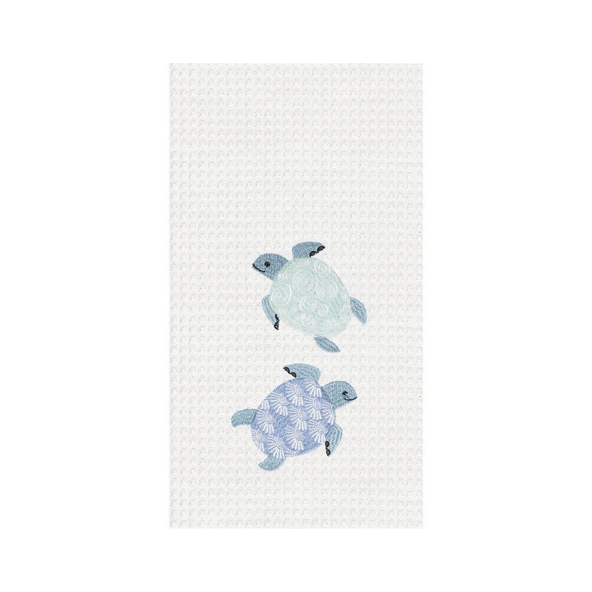 Turtle Bay Turtles Waffle Weave Kitchen Towel