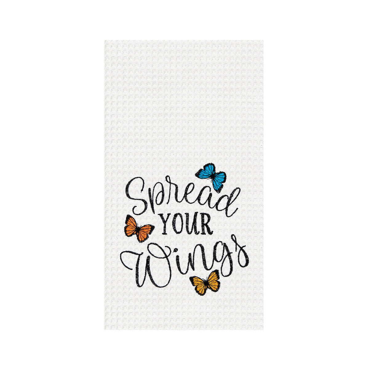Spread Your Wings Waffle Weave Kitchen Towel
