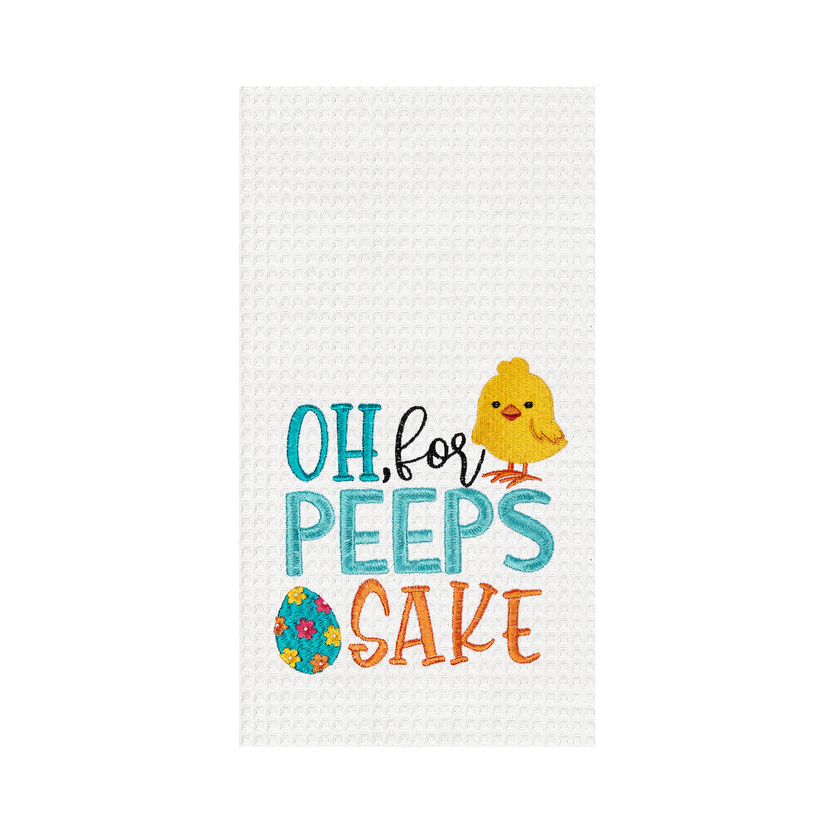 For Peeps Sake Waffle Weave Kitchen Towel