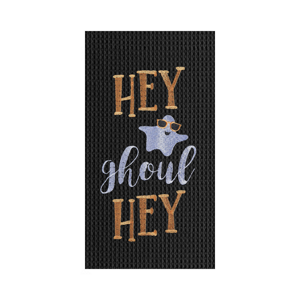 Hey Ghoul Hey Waffle Weave Kitchen Towel