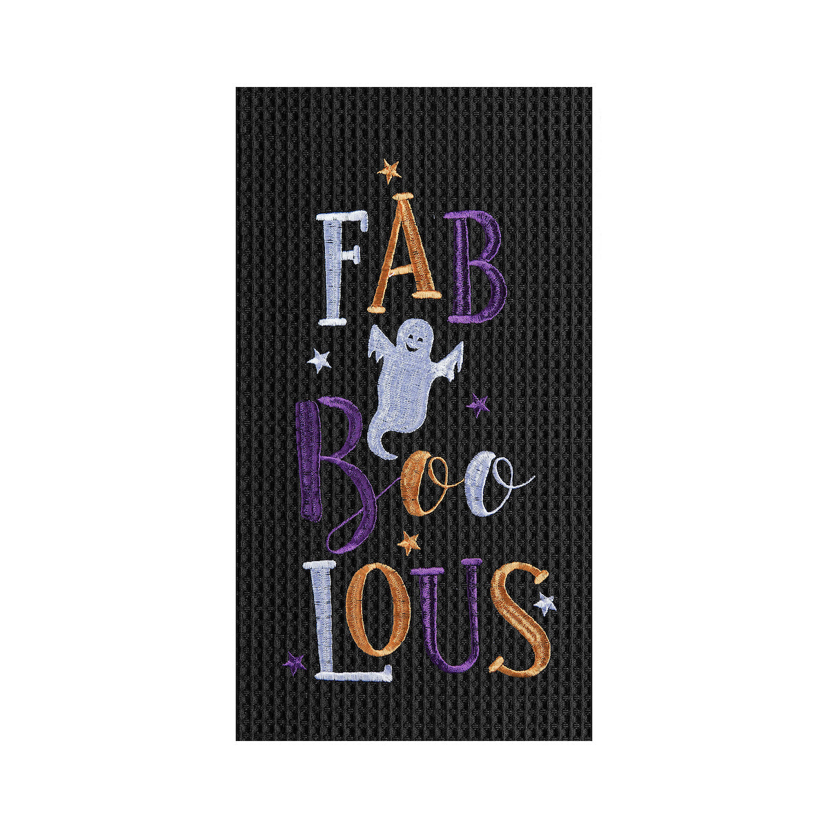 FAB-Boo-Lous Waffle Weave Kitchen Towel