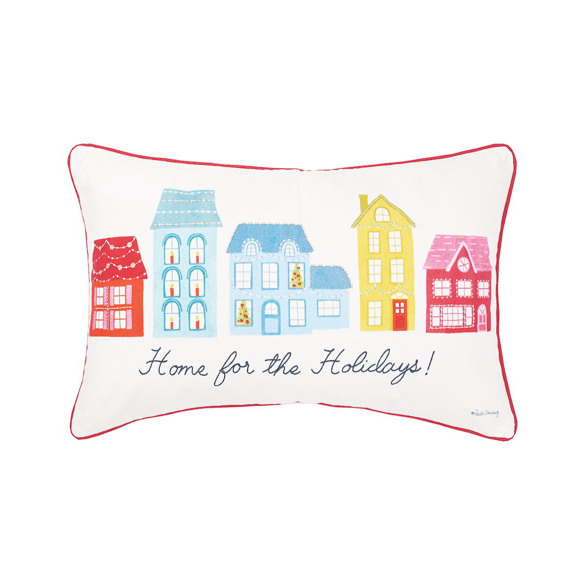 Village Holiday Pillow