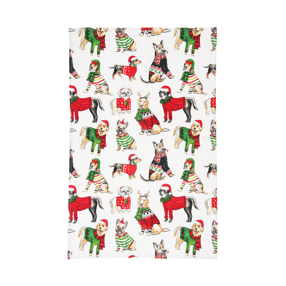 Dog Christmas Printed Kitchen Towel