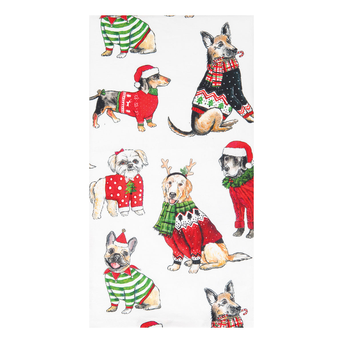 Dog Christmas Printed Kitchen Towel