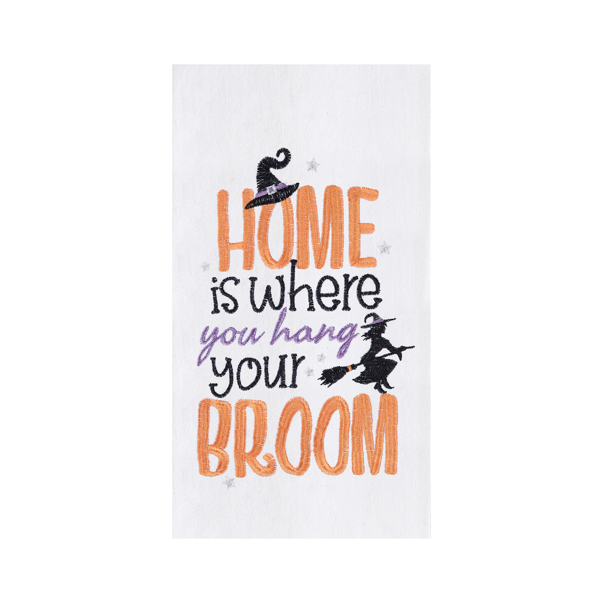 Hang Your Broom Flour Sack Kitchen Towel