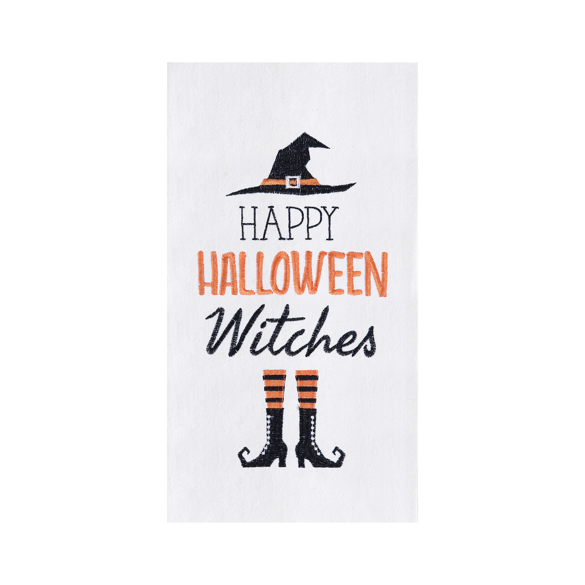 Happy Halloween Witches Flour Sack Kitchen Towel