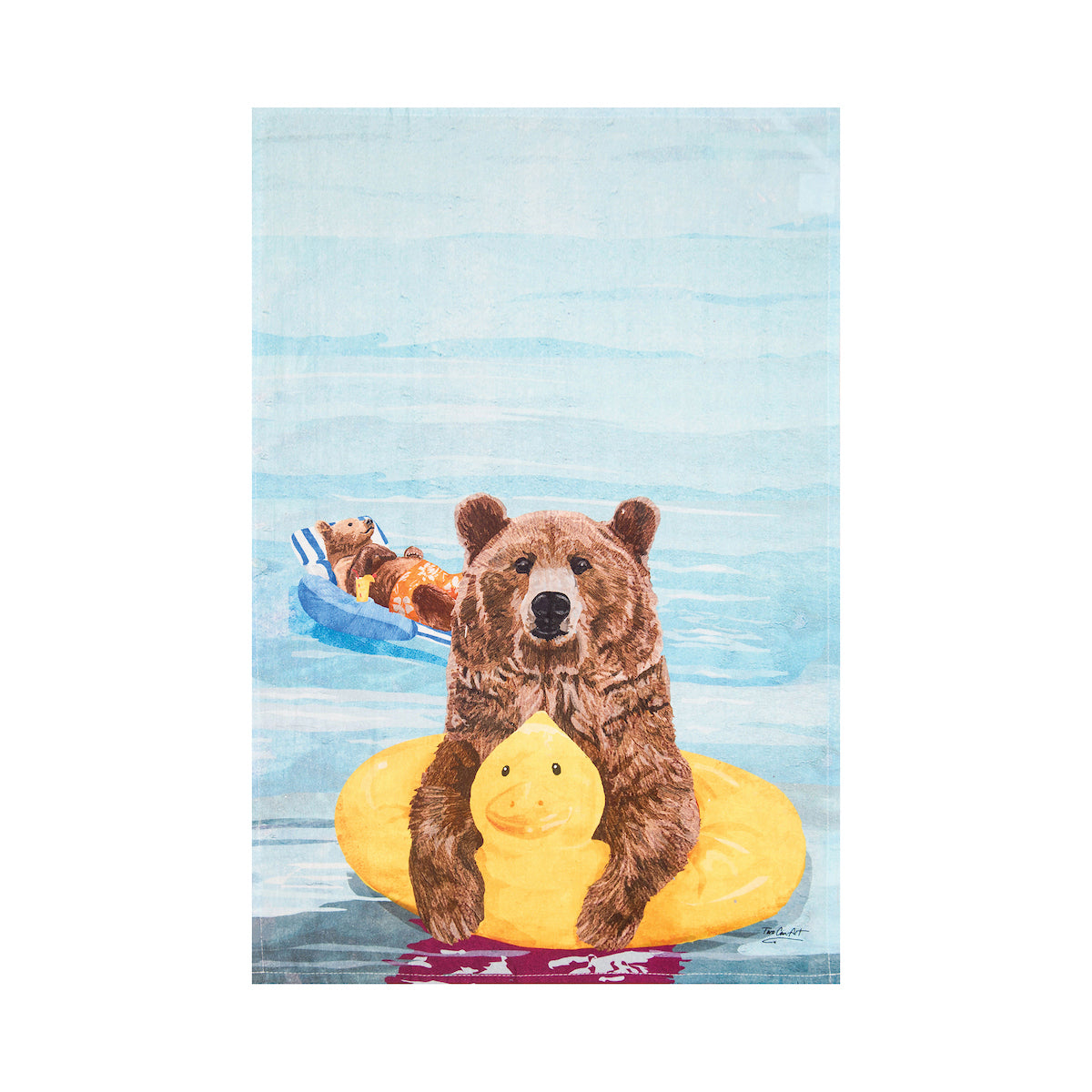 Innertube Bear Kitchen Towel