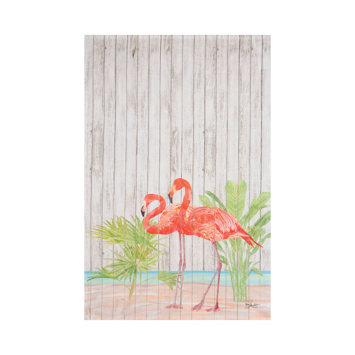 Paradise Flamingo Printed Kitchen Towel