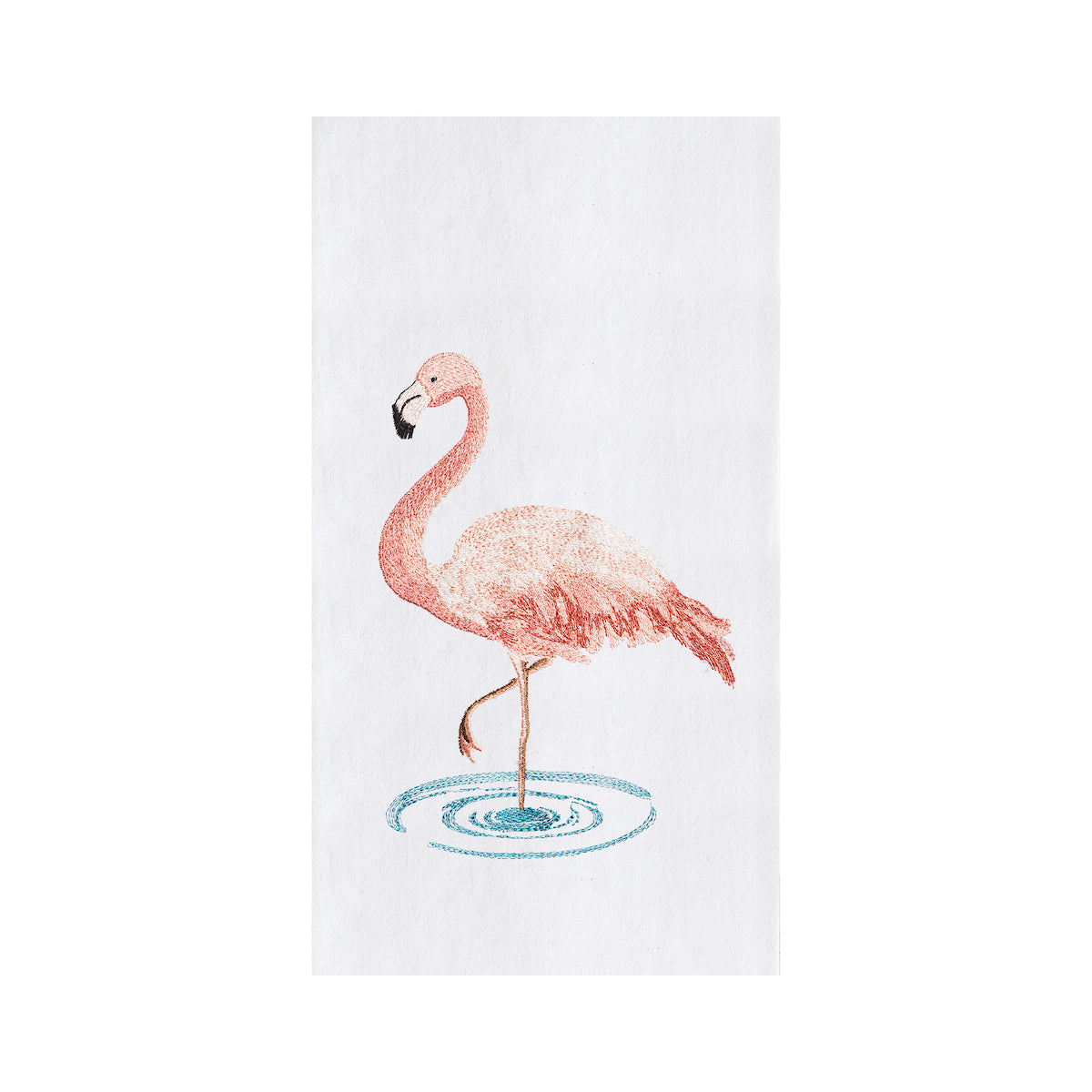 Water Flamingo Flour Sack Kitchen Towel