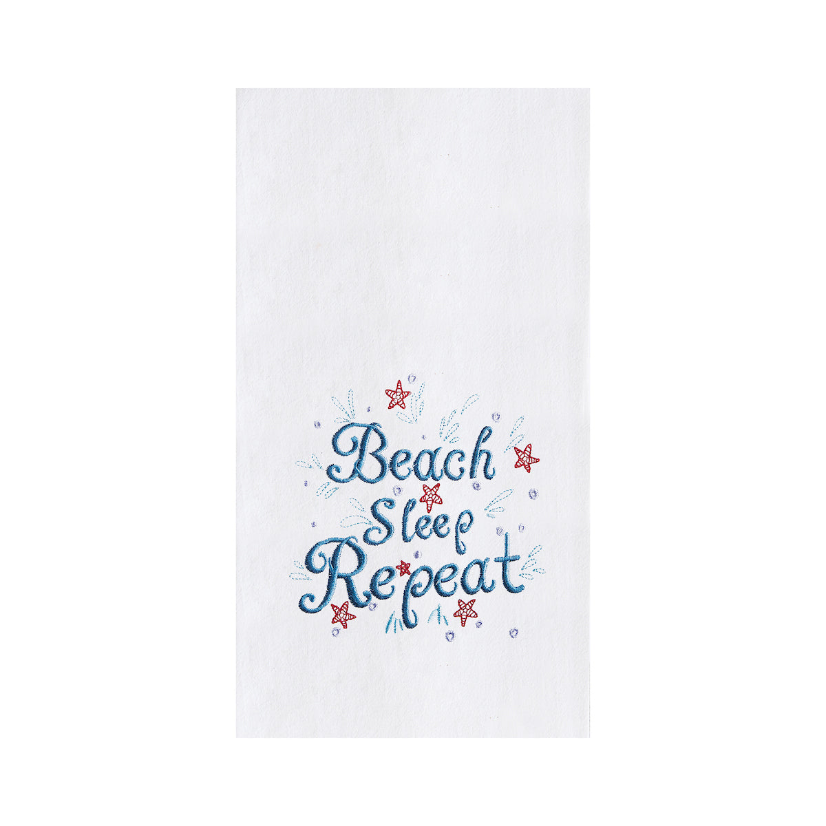 Beach Sleep Repeat Flour Sack Kitchen Towel