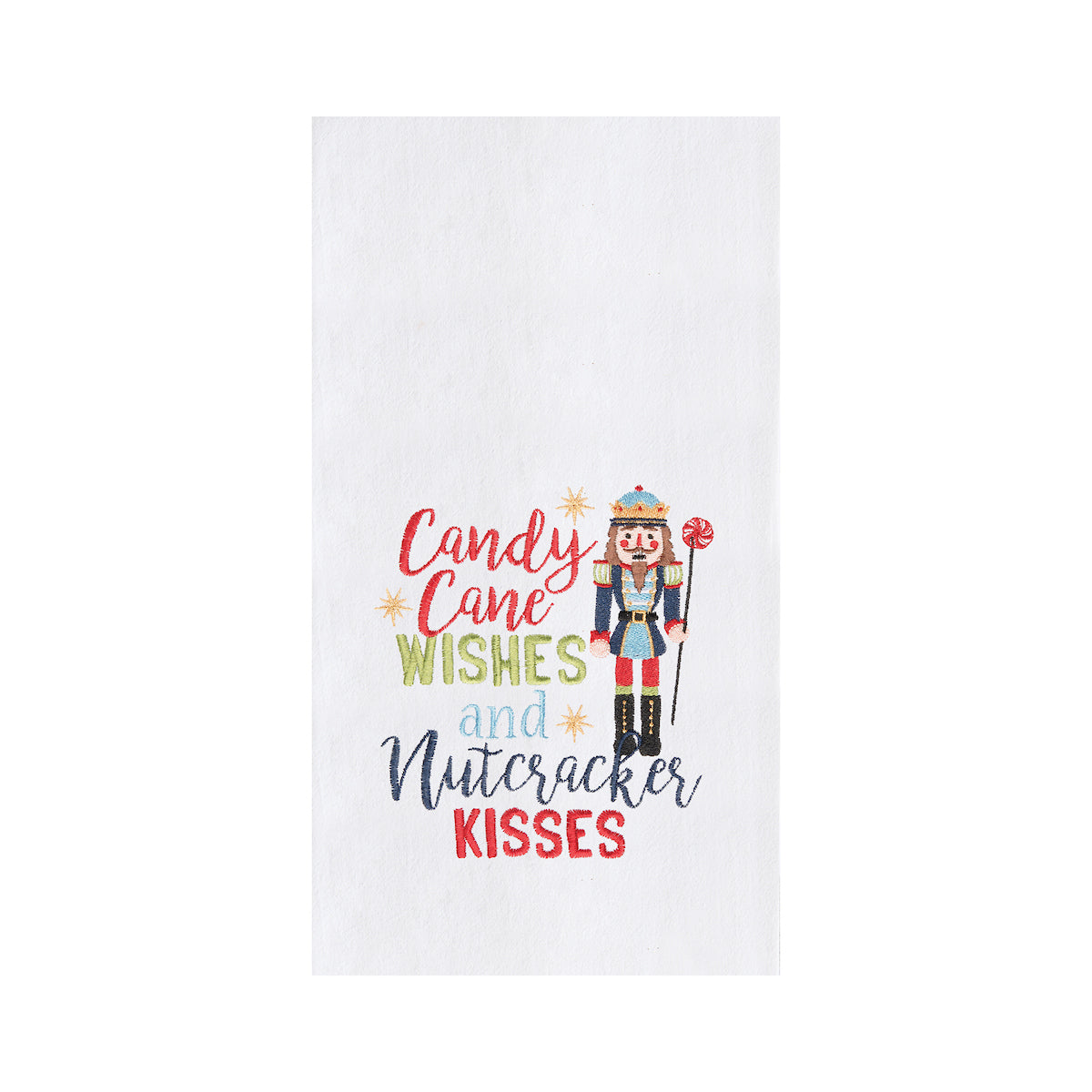 Nutcrackers Kisses Flour Sack Kitchen Towel