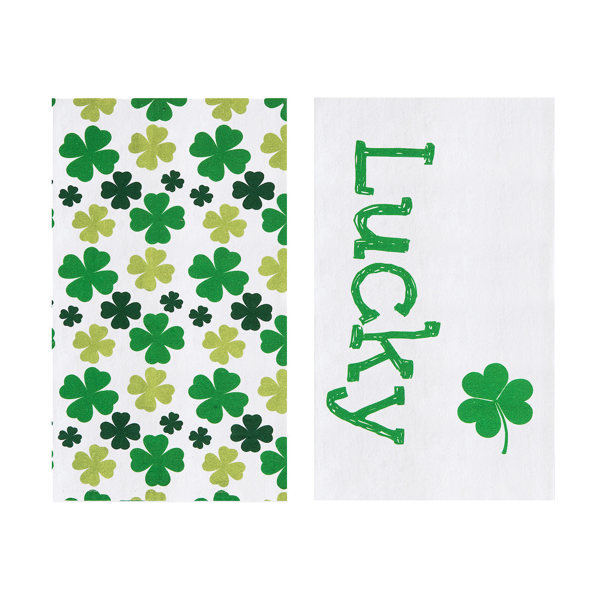 Lucky Clover Printed Kitchen Towel, Set of 2