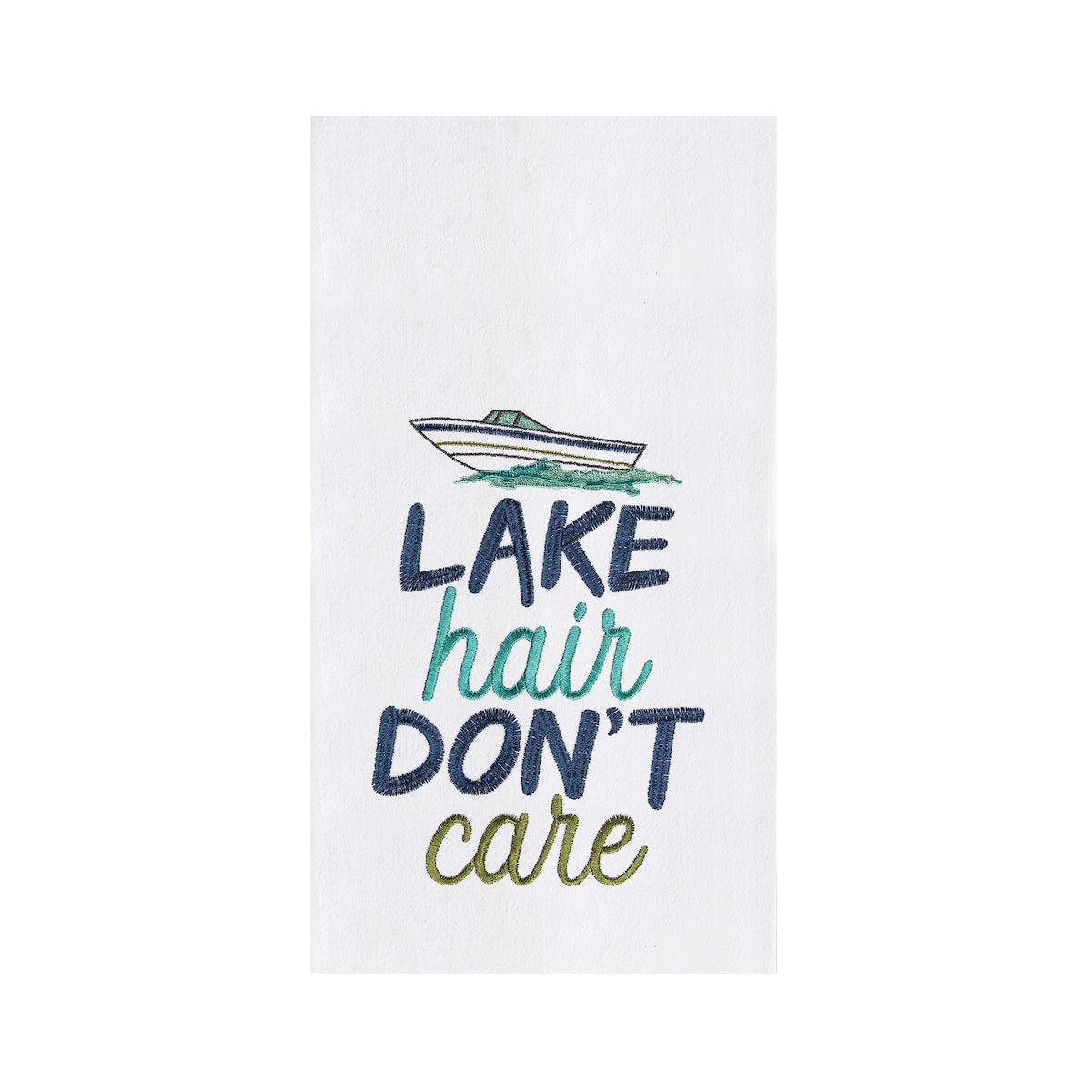 Lake Hair Don't Care Flour Sack Kitchen Towel
