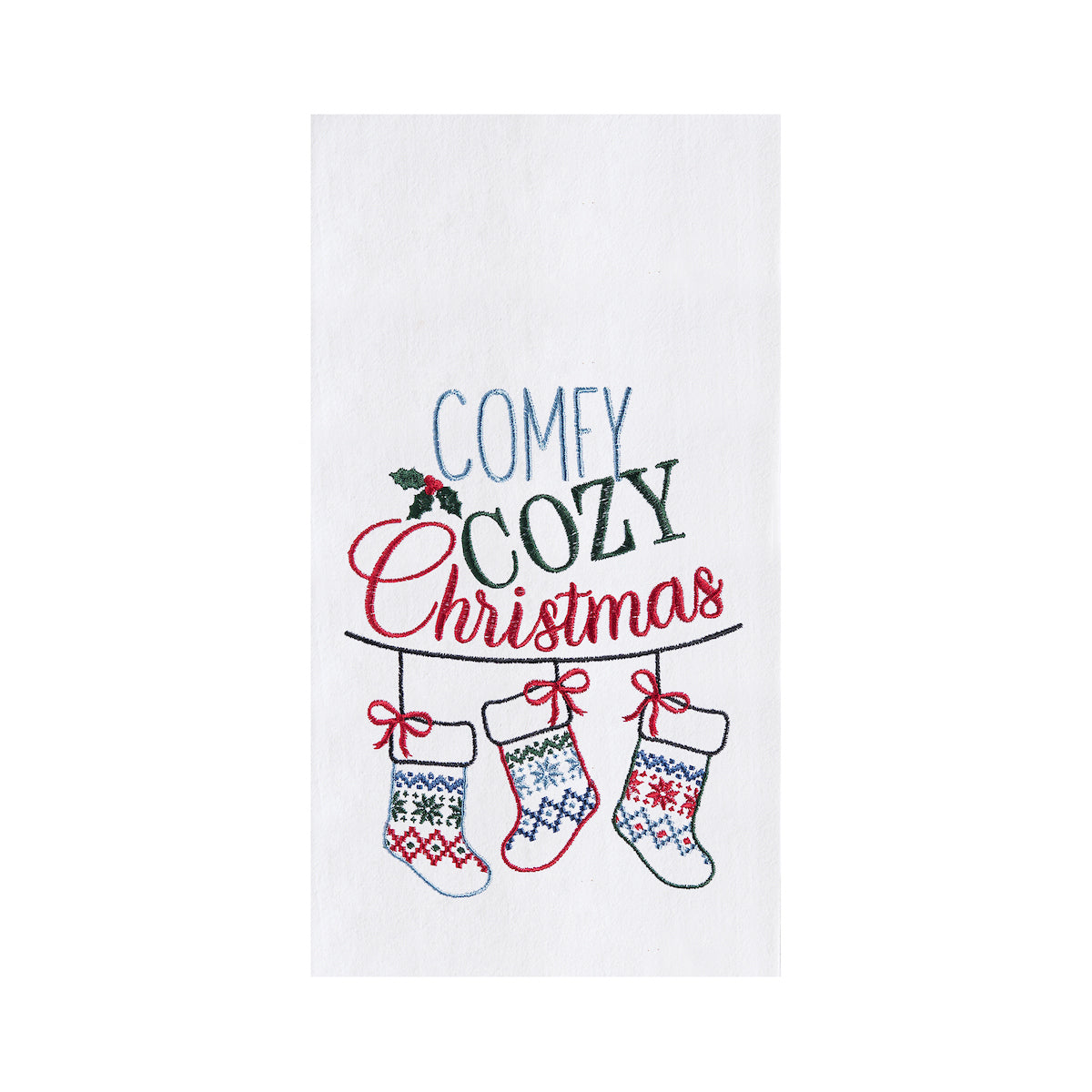 Comfy Cozy Christmas Flour Sack Kitchen Towel