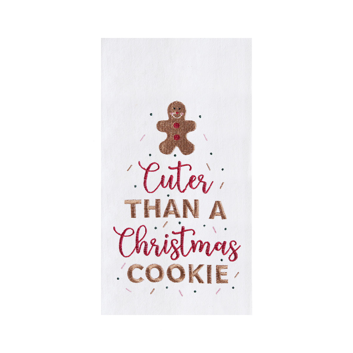 Cuter Than A Christmas Cookie Flour Sack Kitchen Towel