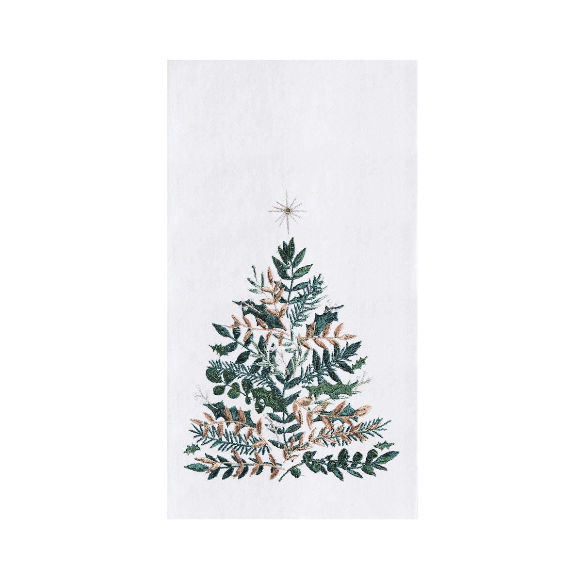 Emerald Christmas Tree Flour Sack Kitchen Towel