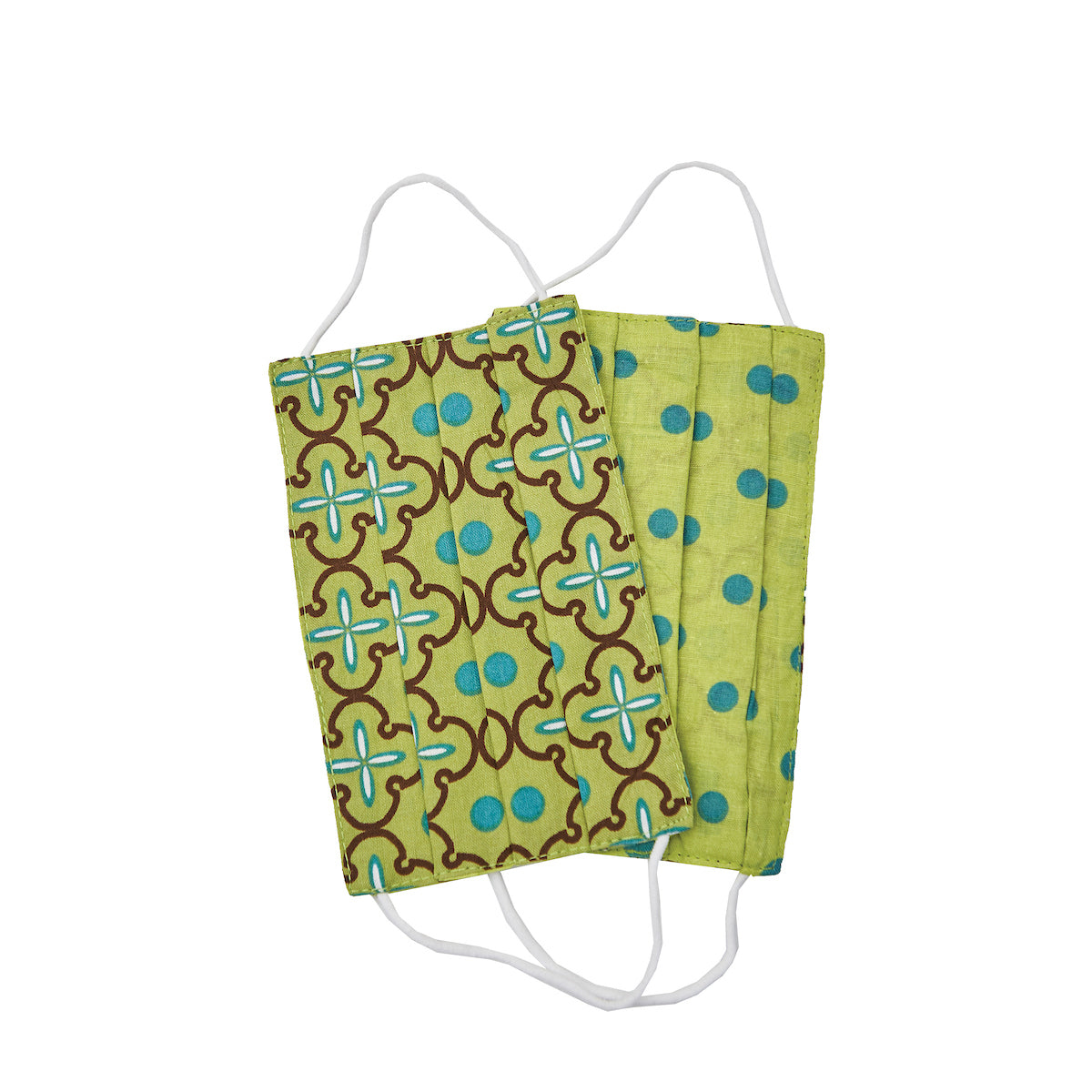 Green Tile Cotton Face Covering