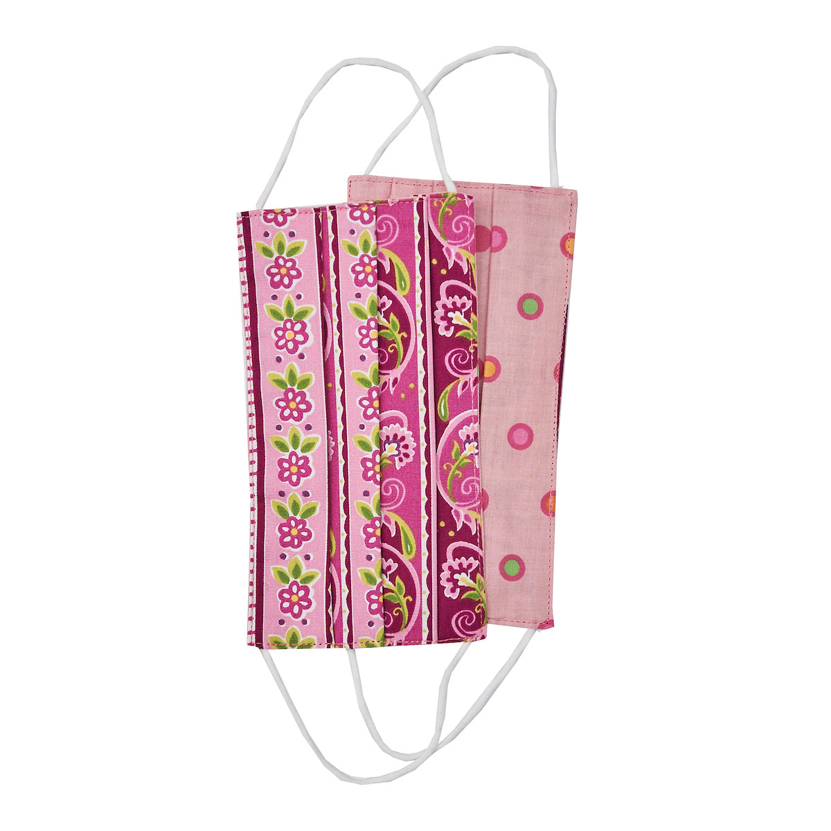 Pink Paisley Cotton Face Covering