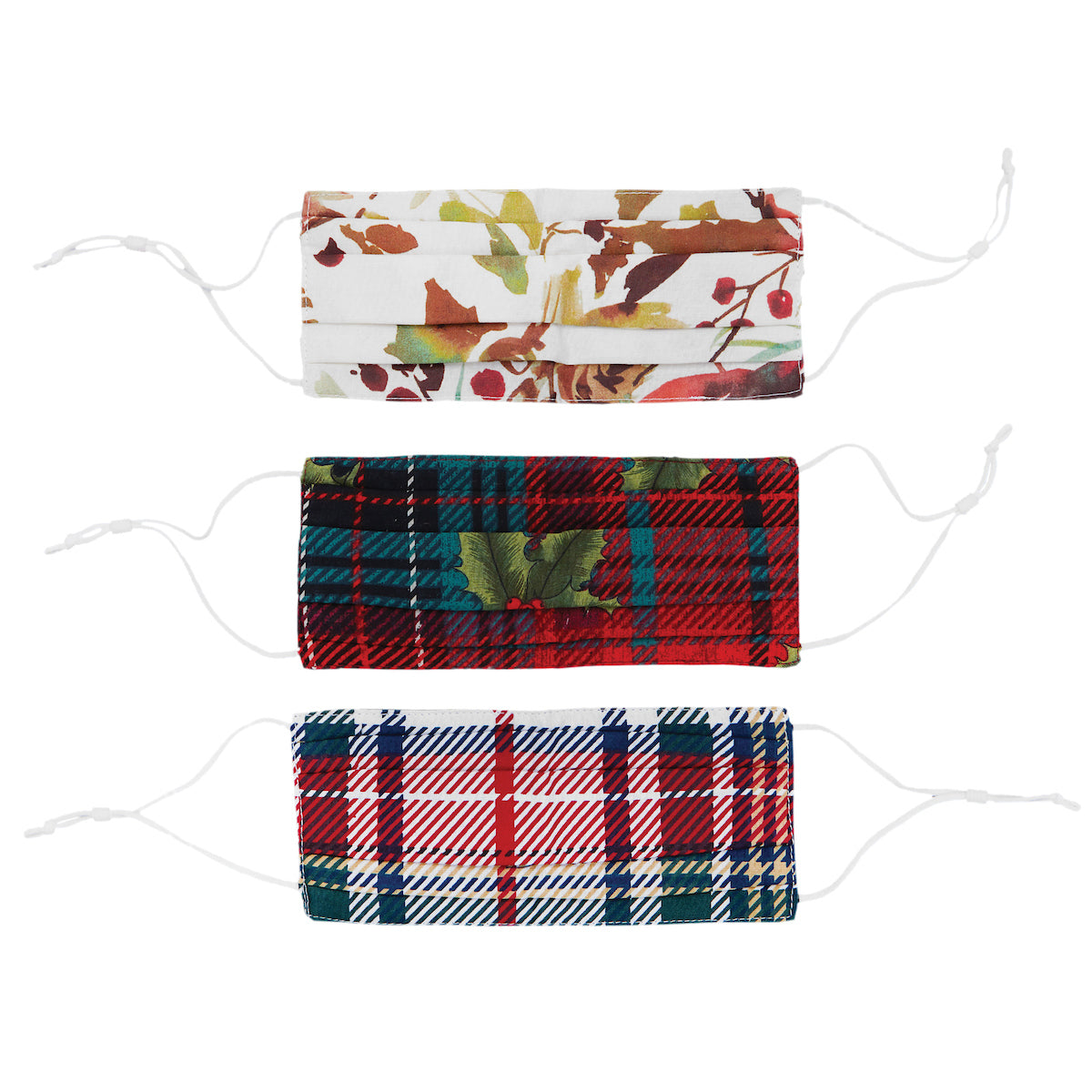 Red & Green Oblong Face Covering