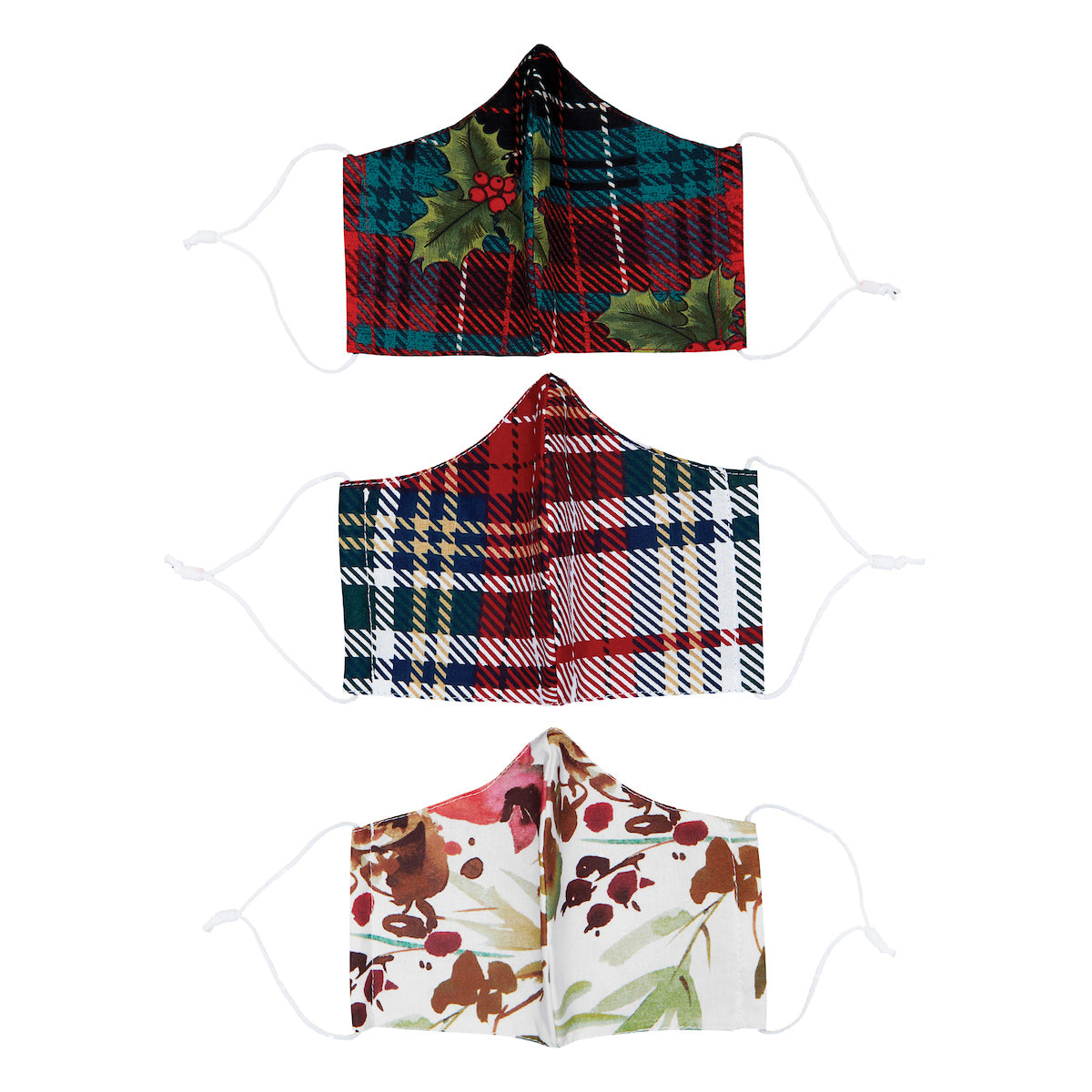 Red & Green Shaped Face Covering