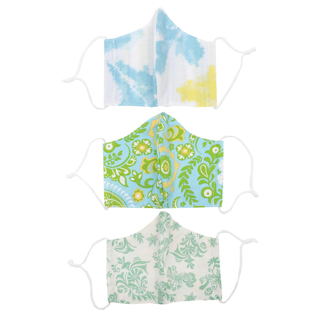 Aqua Pattern Shaped Face Covering