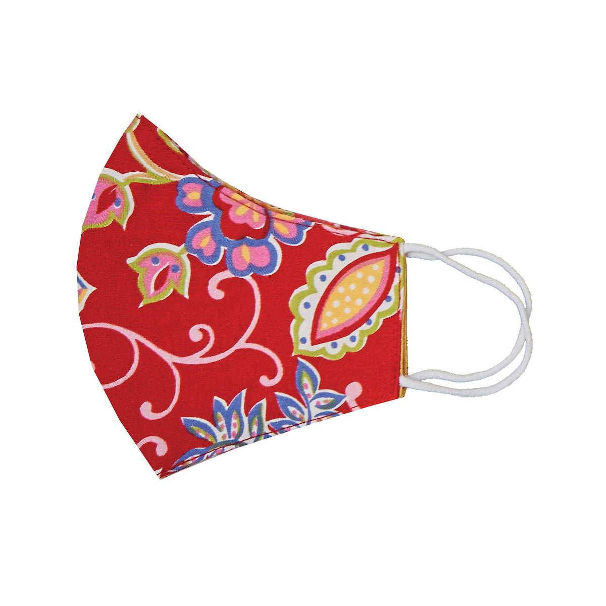 Red Floral Shaped Face Covering