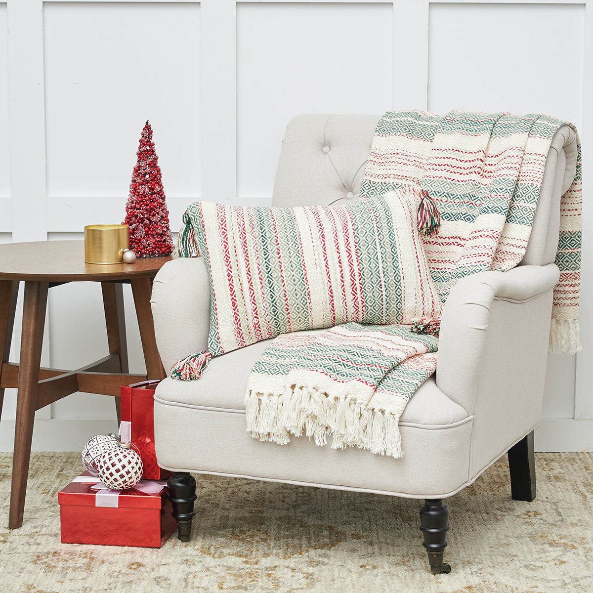 Cozy Nordic Christmas Pillow