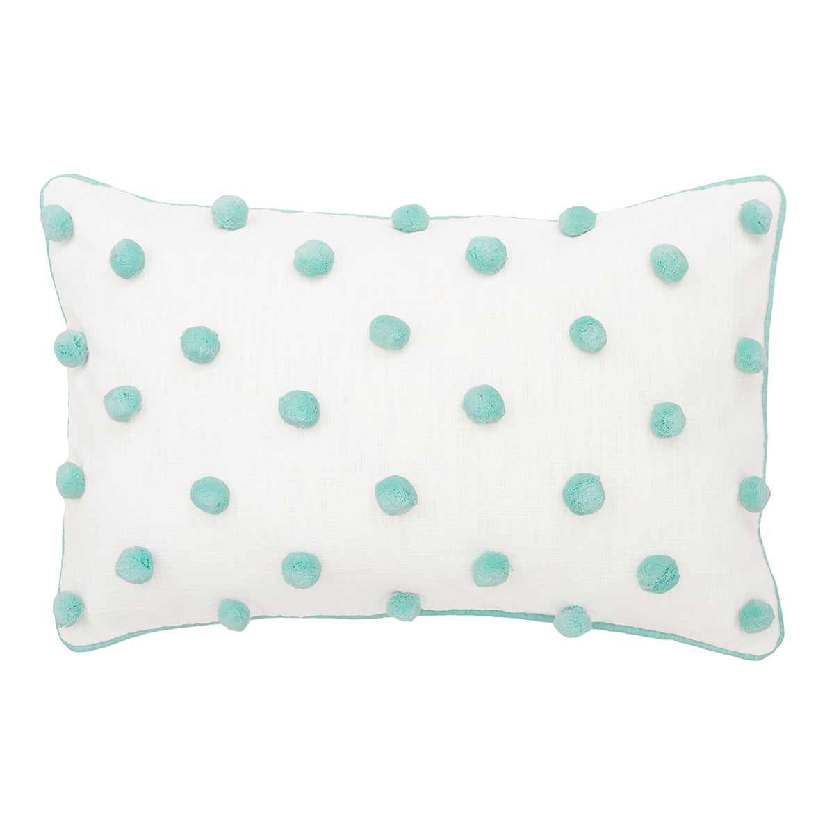 dot pompom pillow