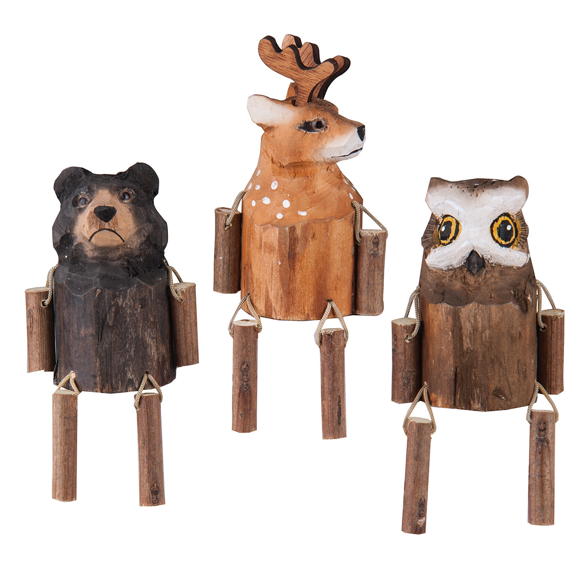 Woodland Animal Figurine, Asst. of 3