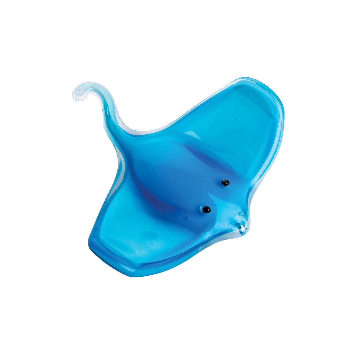 Blue Stingray Art Glass Figurine