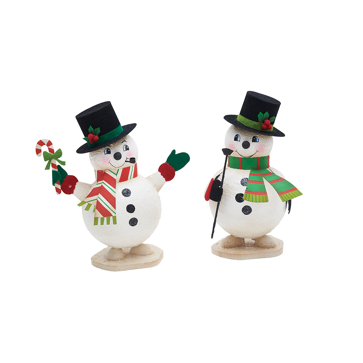 Happy Snowman Figurine, Asst. of 2