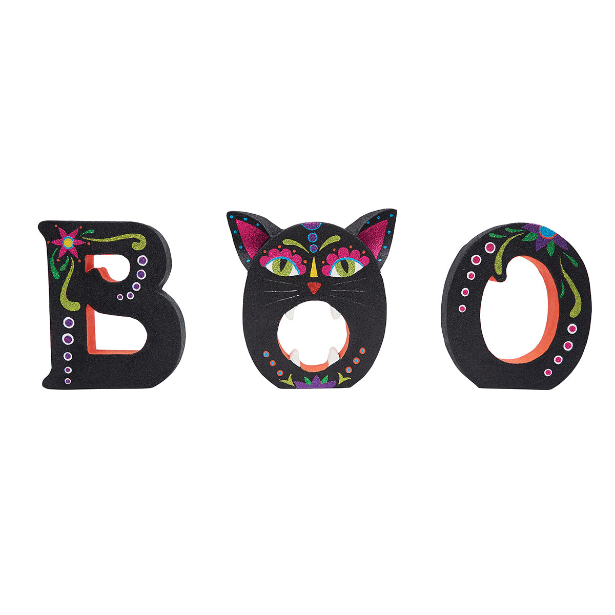Black Cat Boo Letters, Set of 3