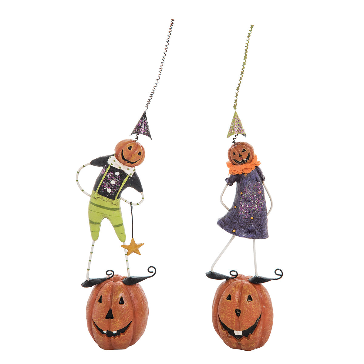 Whimsy on Pumpkin Figurine, Asst. of 2