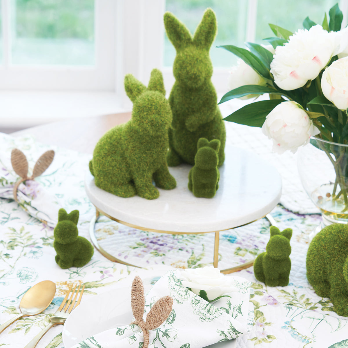 Moss Bunnies, Set of 12