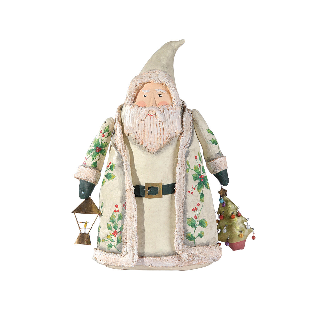 Holly Santa Figurine