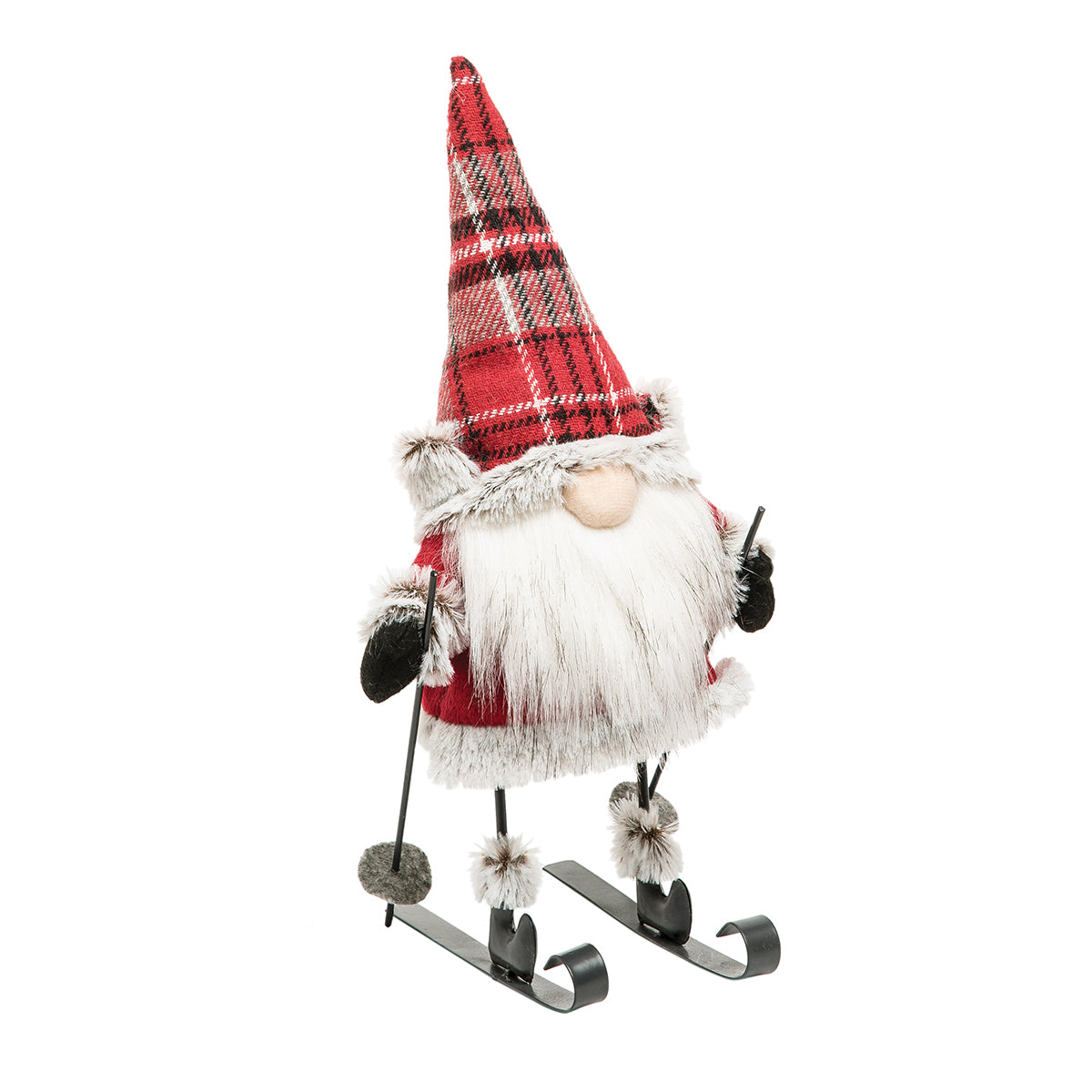 Lumberjack Gnome on Skis Figurine