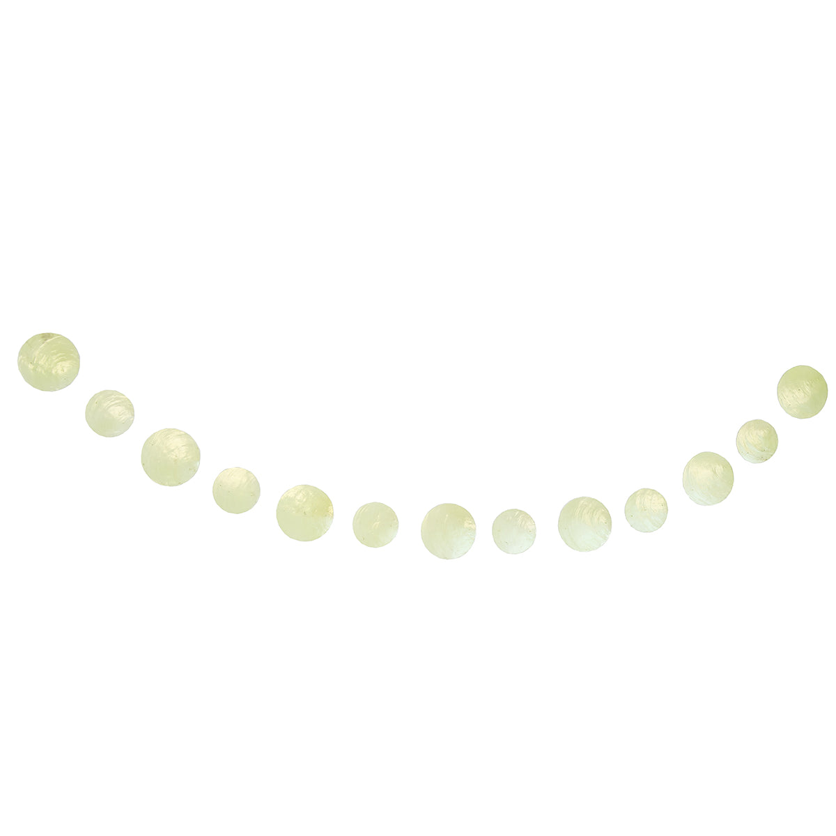 Lime Pearly Disks Garland
